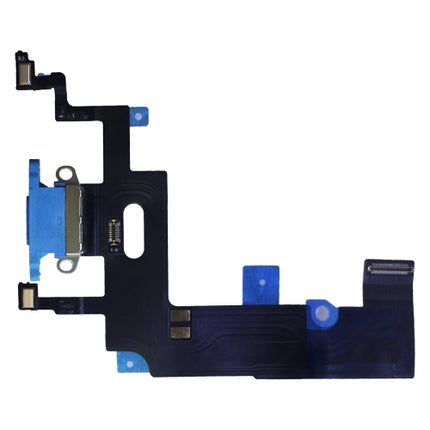 Charging Port Flex Cable for iPhone XR(Blue)-garmade.com