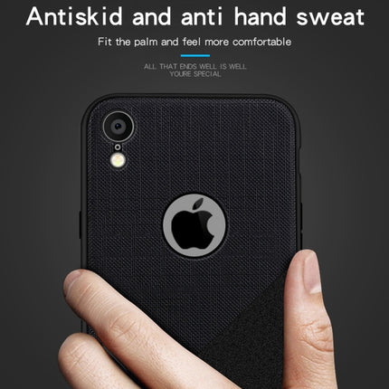 MOFI Shockproof TPU + PC + Cloth Pasted Case for iPhone XR (Black)-garmade.com
