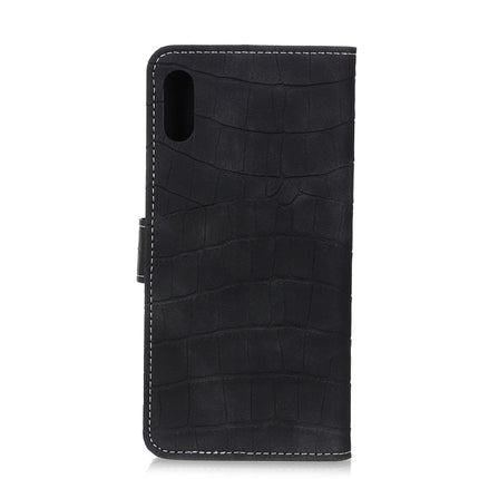Crocodile Texture Horizontal Flip Leather Case for iPhone XR, with Holder & Wallet & Card Slots & Photo Frame (Black)-garmade.com