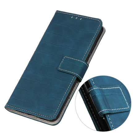 Crocodile Texture Horizontal Flip Leather Case for iPhone XR, with Holder & Wallet & Card Slots & Photo Frame (Green)-garmade.com