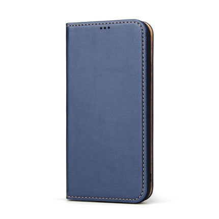 Dermis Texture PU Horizontal Flip Leather Case for iPhone XR, with Holder & Card Slots & Wallet(Blue)-garmade.com