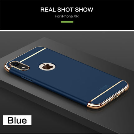 MOFI Three Stage Splicing Full Coverage PC Case for iPhone XR (Blue)-garmade.com