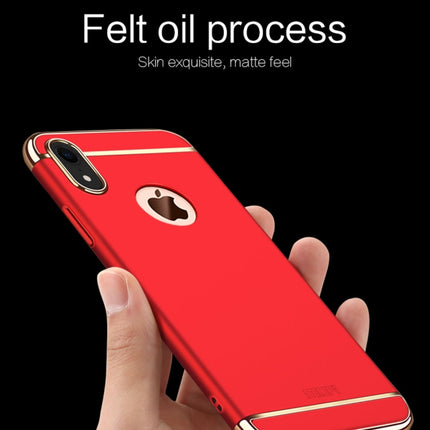 MOFI Three Stage Splicing Full Coverage PC Case for iPhone XR (Red)-garmade.com