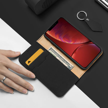 DUX DUCIS WISH Series TPU + PU + Leather Case for iPhone XR, with Card Slots & Wallet (Black)-garmade.com