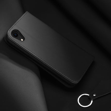 DUX DUCIS WISH Series TPU + PU + Leather Case for iPhone XR, with Card Slots & Wallet (Black)-garmade.com