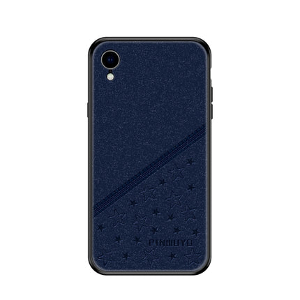 PINWUYO Full Coverage Waterproof Shockproof PC+TPU+PU Case for iPhone XR (Blue)-garmade.com