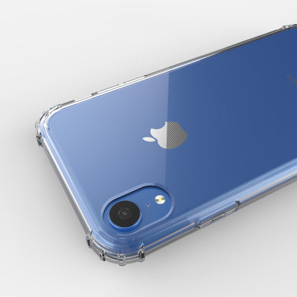 Shockproof Transparent TPU Soft Case for iPhone XR (Grey)-garmade.com