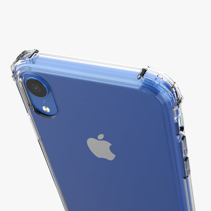Shockproof Transparent TPU Soft Case for iPhone XR (Grey)-garmade.com
