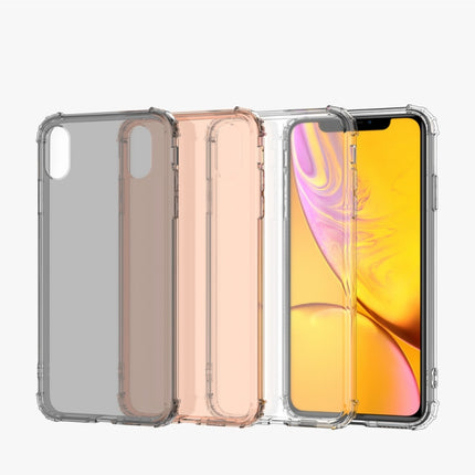 Shockproof Transparent TPU Soft Case for iPhone XR (Transparent)-garmade.com
