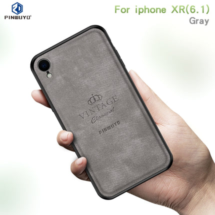 PINWUYO Anti-wrestling Waterproof Full Coverage PC Case for iPhone XR(Grey)-garmade.com
