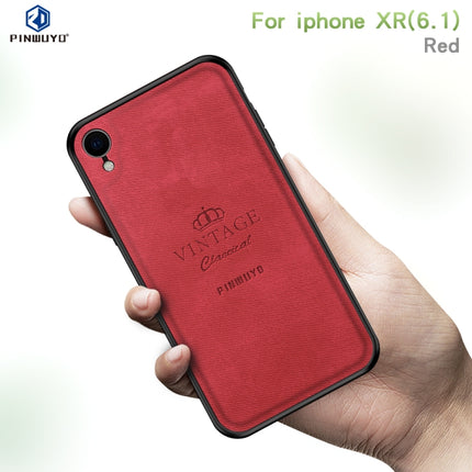 PINWUYO Anti-wrestling Waterproof Full Coverage PC Case for iPhone XR(Red)-garmade.com
