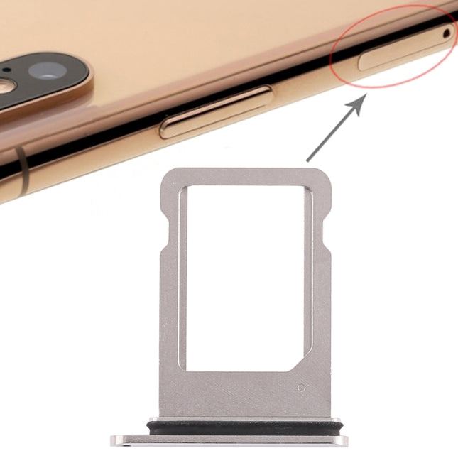 SIM Card Tray for iPhone XS (Single SIM Card)(White)-garmade.com