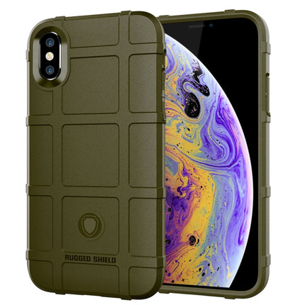 Full Coverage Shockproof TPU Case for iPhone XS(Green)-garmade.com