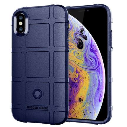 Full Coverage Shockproof TPU Case for iPhone XS(Blue)-garmade.com