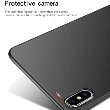 MOFI Frosted PC Ultra-thin Full Coverage Case for iPhone XS(Black)-garmade.com
