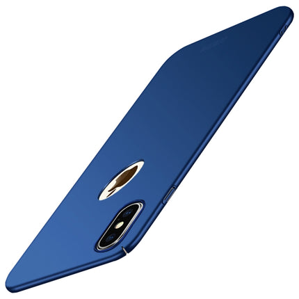 MOFI Frosted PC Ultra-thin Full Coverage Case for iPhone XS (Blue)-garmade.com
