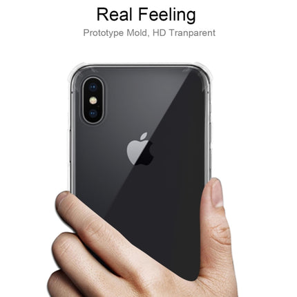 50 PCS Ultrathin Transparent TPU Soft Protective Case for iPhone XS (Transparent)-garmade.com