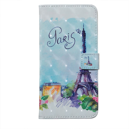 Tower Pattern Horizontal Flip Leather Case for iPhone X, with Holder & Card Slots & Photo Frame & Wallet-garmade.com