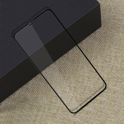 MOFI 9H Surface Hardness 2.5D Arc Edge Explosion-proof Full Screen Tempered Glass Film for iPhone 11 Pro / XS / X(Black)-garmade.com