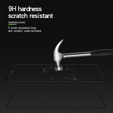 MOFI 9H Surface Hardness 2.5D Arc Edge Explosion-proof Full Screen Tempered Glass Film for iPhone 11 Pro / XS / X(Black)-garmade.com
