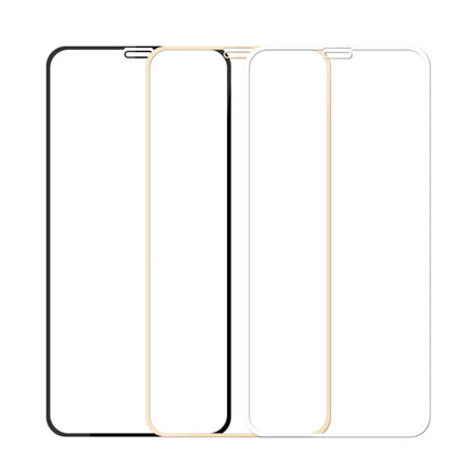 MOFI 9H Surface Hardness 2.5D Arc Edge Explosion-proof Full Screen Tempered Glass Film for iPhone 11 Pro / XS / X(Gold)-garmade.com