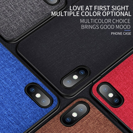 Shockproof Cloth Texture PC+ TPU Protective Case for iPhone X / XS (Red)-garmade.com