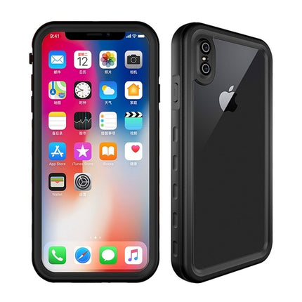 2m Waterproof Snowproof 2m Shockproof Dustproof PC+Silicone Case for iPhone X / XS (Black)-garmade.com