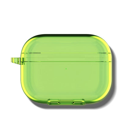 For Airpodspro3 Simple Fluorescent Solid Color Earphone Protective Sleeve(Green)-garmade.com