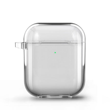 For Airpods1/2 Simple Fluorescent Solid Color Apple Earphone Cover (Transparent)-garmade.com