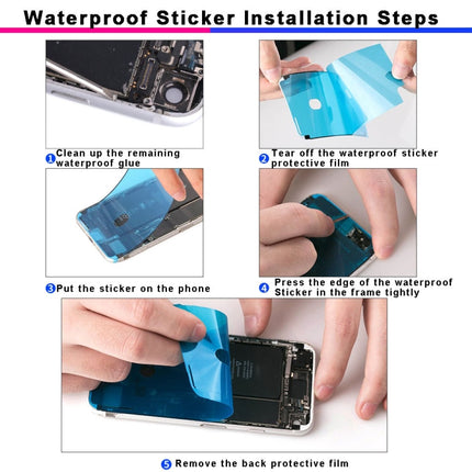 100 PCS LCD Frame Bezel Waterproof Adhesive Stickers for iPhone XS-garmade.com