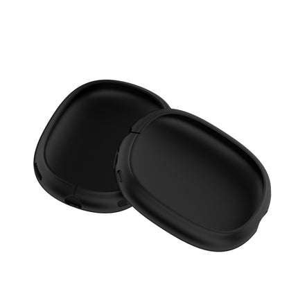 A Pair Full Coverage Anti-scratch Silicone Headphone Protective Case for AirPods Max(Black)-garmade.com