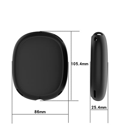 A Pair Full Coverage Anti-scratch Silicone Headphone Protective Case for AirPods Max(Transparent)-garmade.com