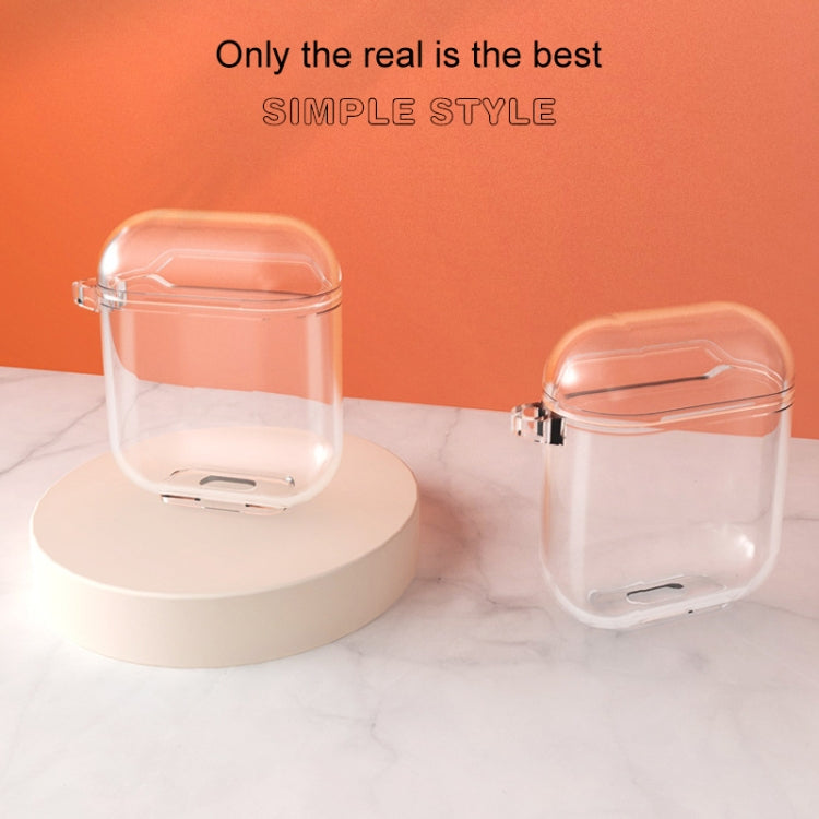 For AirPods 1/2 Bluetooth Headset Protective Sleeve Outdoor Dust-proof Drop-proof Protective Shell Can Stand TPU(Orange)-garmade.com