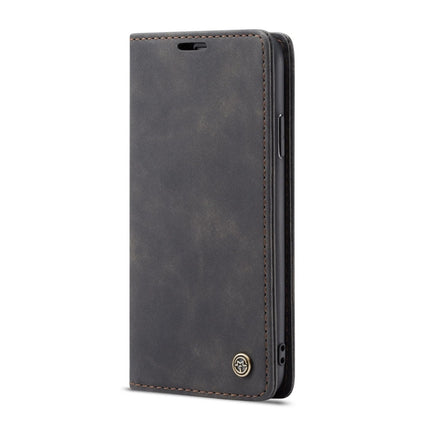 CaseMe-013 Multifunctional Retro Frosted Horizontal Flip Leather Case for iPhone X / XS, with Card Slot & Holder & Wallet(Black)-garmade.com