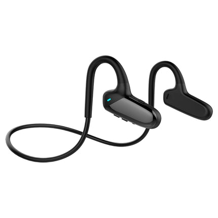 F808 Bluetooth 5.0 Waterproof Bone Conduction Sport Bluetooth Earphone(Black)-garmade.com
