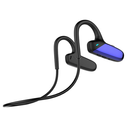 F808 Bluetooth 5.0 Waterproof Bone Conduction Sport Bluetooth Earphone(Blue)-garmade.com