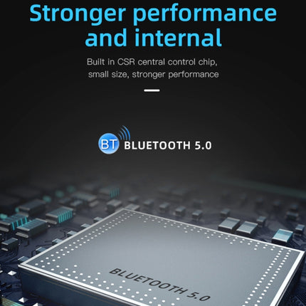 Q10 Bluetooth 5.0 Binaural Intelligent Noise Cancelling Bluetooth Earphone(White)-garmade.com