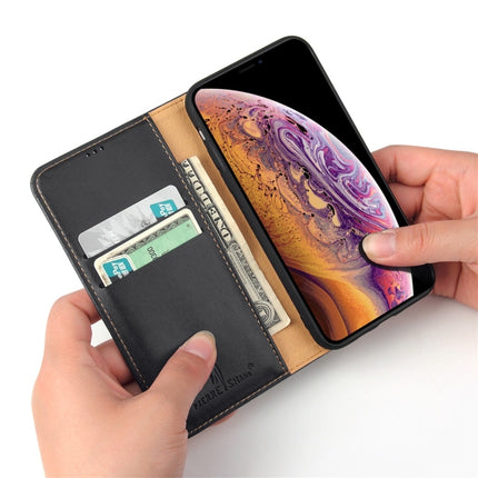 Dermis Texture PU Horizontal Flip Leather Case for iPhone X / XS, with Holder & Card Slots & Wallet(Black)-garmade.com