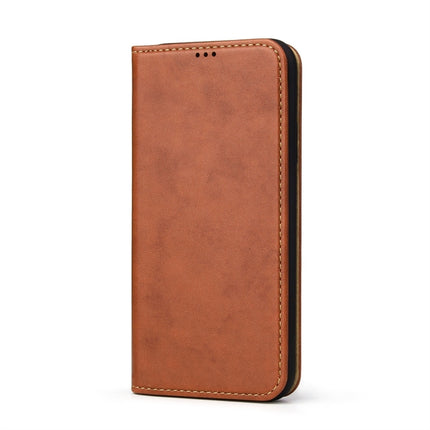 Dermis Texture PU Horizontal Flip Leather Case for iPhone X / XS, with Holder & Card Slots & Wallet(Brown)-garmade.com