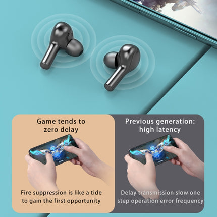 278 TWS External Noise Cancelling Touch Bluetooth Earphone with Charging Box, Support Three-screen Battery Display & Power Bank & Call & Voice Assistant(White)-garmade.com