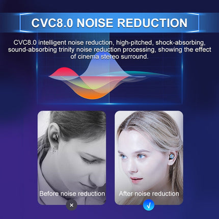 F9-6 TWS CVC8.0 Noise Cancelling Touch Bluetooth Earphone with Pull-out Cylindrical Charging Box, Support LED Power Digital Display & Call & Siri(Black)-garmade.com