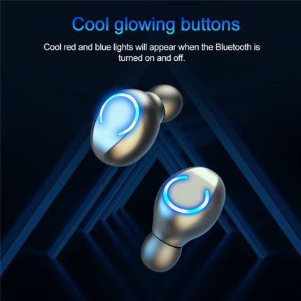 F9-9 TWS CVC8.0 Noise Cancelling Bluetooth Earphone with Charging Box, Support Touch Lighting Effect & Three-screen LED Power Display & Power Bank & Mobile Phone Holder & HD Call & Voice Assistant(Blue)-garmade.com