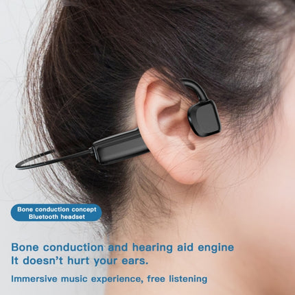 G1 Bluetooth 5.0 Wireless Ear-mounted Sports Bone Conduction Earphone (Black)-garmade.com