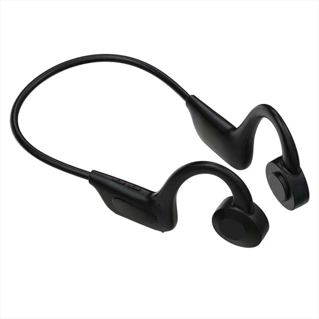 G100 Bluetooth 5.0 Wireless Ear-mounted Sports Waterproof Bone Conduction Earphone (Black)-garmade.com