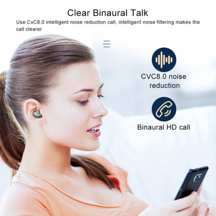 F9-5C Three-screen Digital Display Noise Reduction Bluetooth Earphone with Hand Strap(Black)-garmade.com