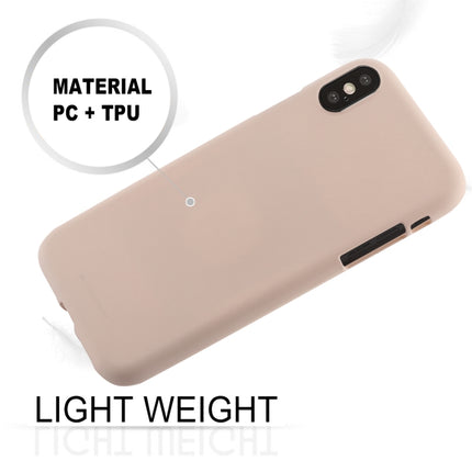 GOOSPERY SOFT FEELING Liquid TPU Drop-proof Soft Case for iPhone XS(Light Pink)-garmade.com