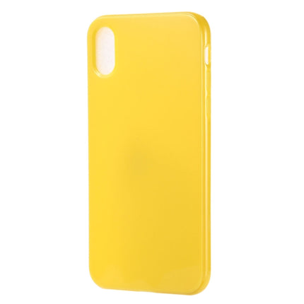 Candy Color TPU Case for iPhone XR(Yellow)-garmade.com