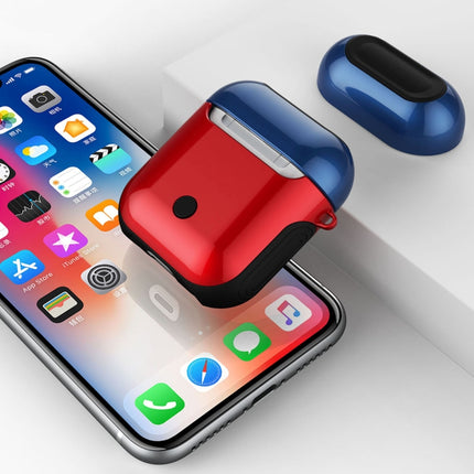 Varnished PC Bluetooth Earphones Case Anti-lost Storage Bag for Apple AirPods 1/2-garmade.com