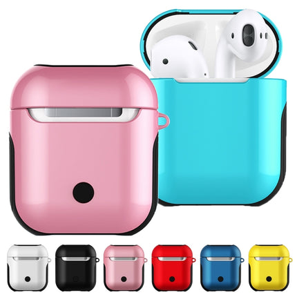 Varnished PC Bluetooth Earphones Case Anti-lost Storage Bag for Apple AirPods 1/2(White)-garmade.com