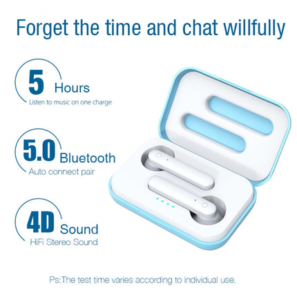 X26 TWS Bluetooth 5.0 Wireless Touch Bluetooth Earphone with Magnetic Attraction Charging Box, Support Voice Assistant & Call(White)-garmade.com